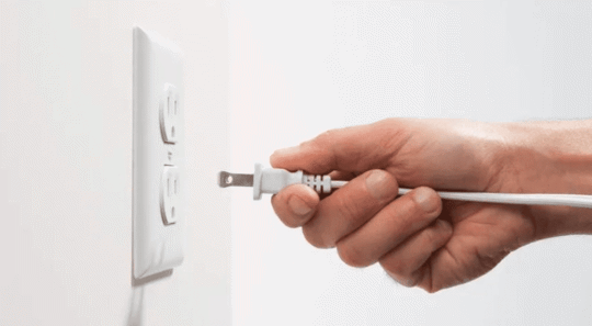 plug going into outlet