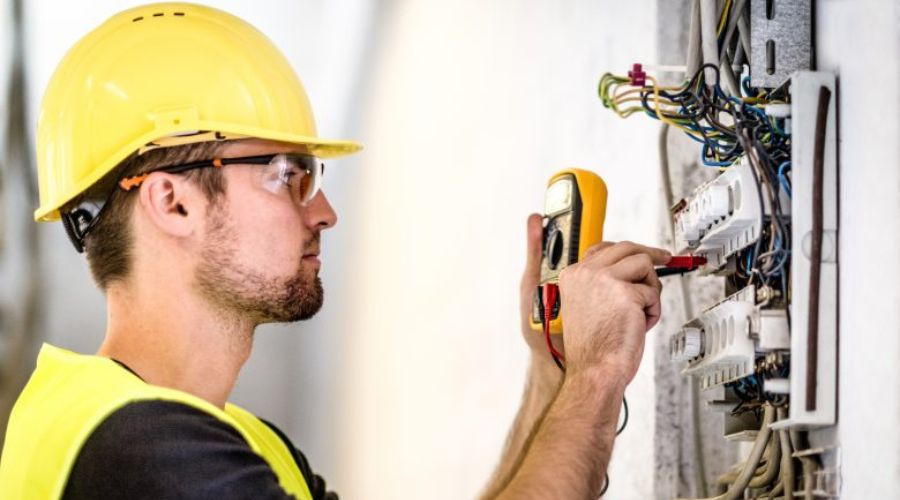 electrician working
