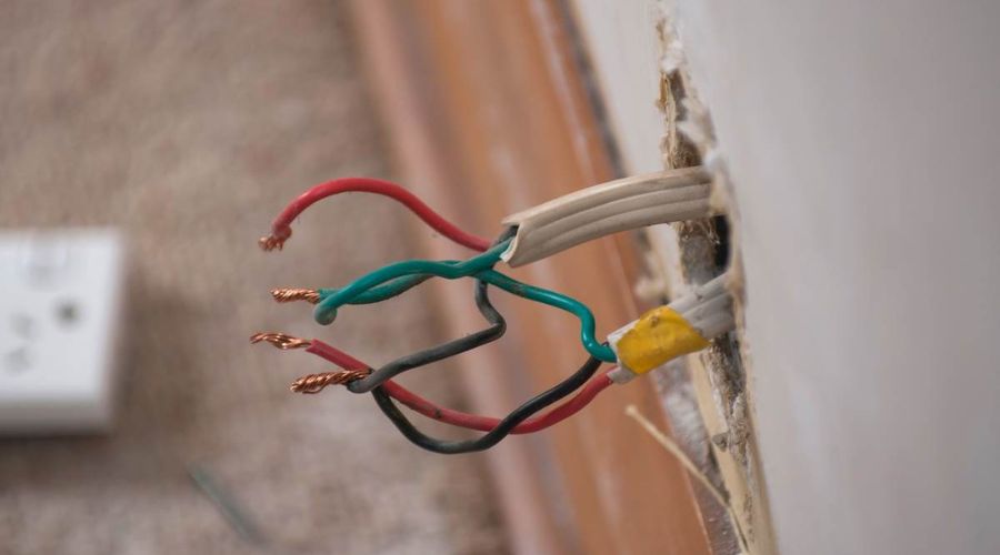 exposed wires